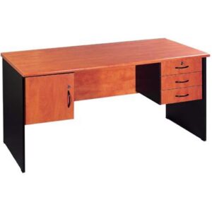 Employee Desk 160×70 with  Cabinet Door & 3 Drawers