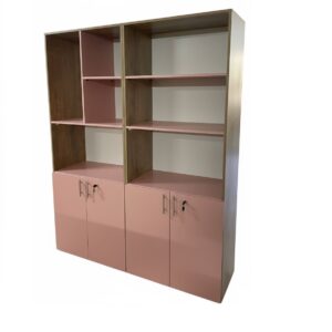 Blush Wood Storage Cabinet
