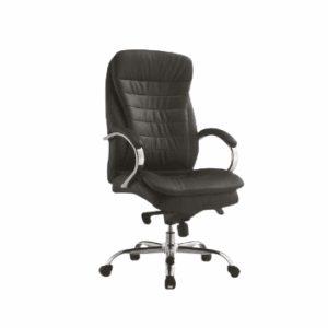 Luxury Executive Office Chair – High Back Leather with Double-Layer Design